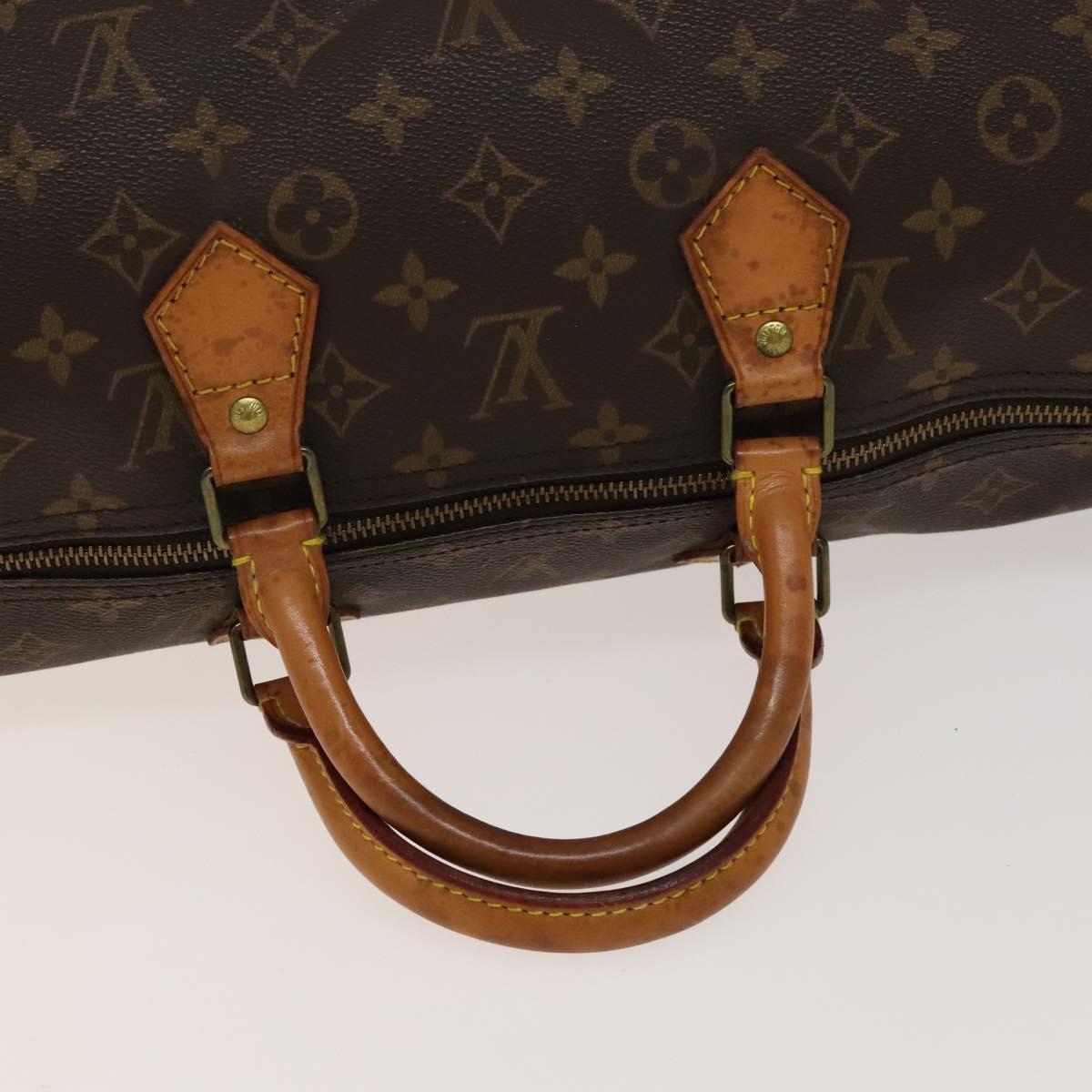 Louis Vuitton Speedy Handbag Monogram Canvas, BROWN, CANVAS, Handbag