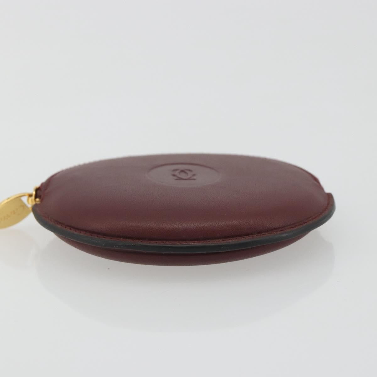 Cartier Must de Cartier Leather, Burgundy, Leather, Wallet