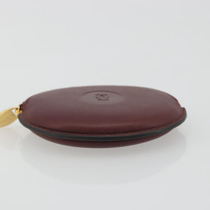 Cartier Must de Cartier Leather, Burgundy, Leather, Wallet