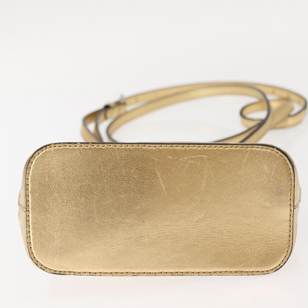 Gucci Dome Limited Edition Printed Leather, Gold, Leather, Crossbody Bag