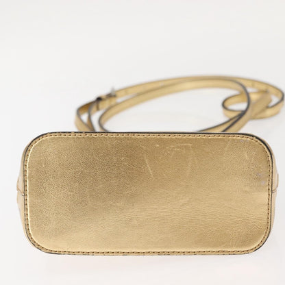 Gucci Dome Limited Edition Printed Leather, Gold, Leather, Crossbody Bag