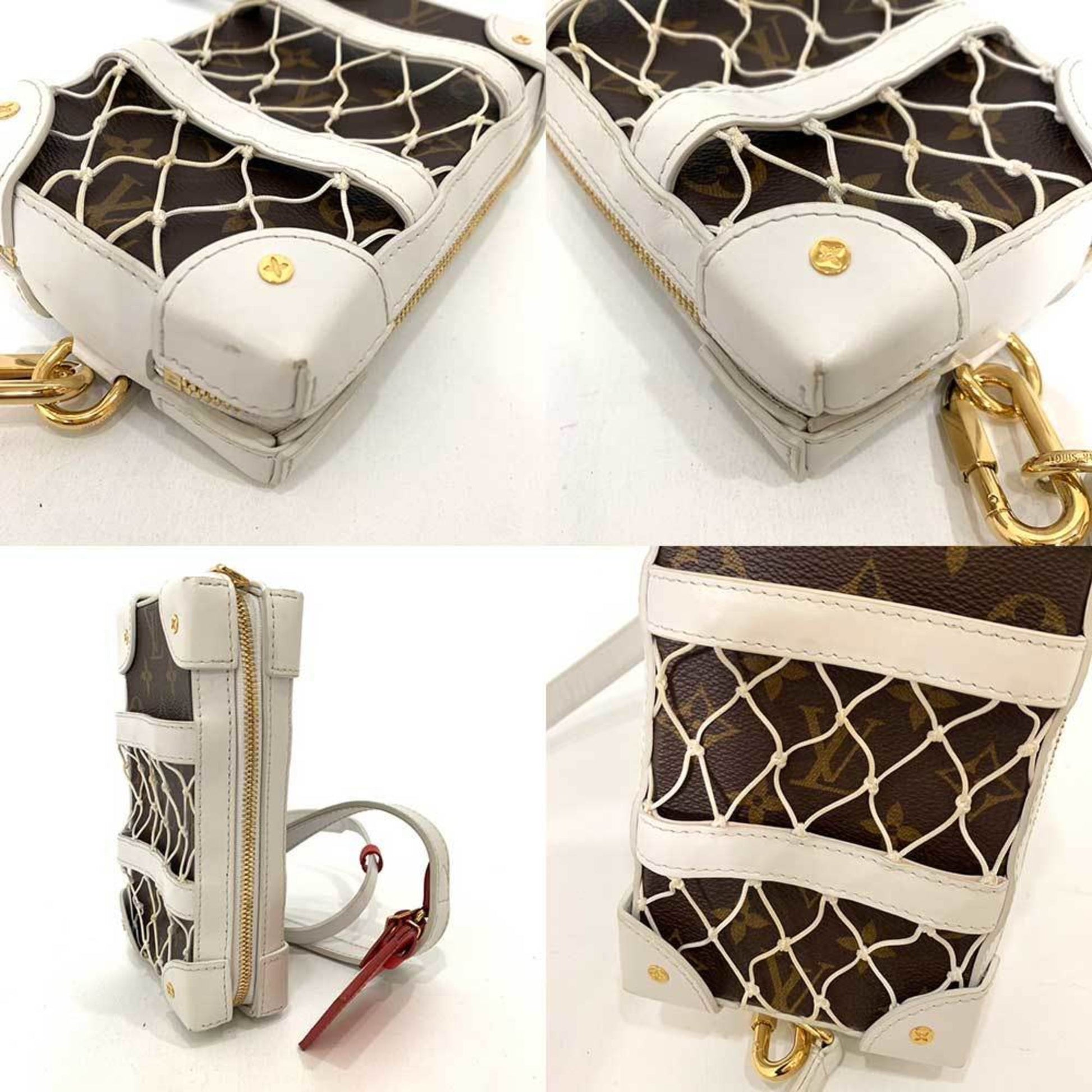 Louis Vuitton, Brown, Canvas, shoulder