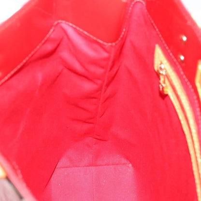 Louis Vuitton Reade Monogram Vernis, Red, Patent Leather, Handbag