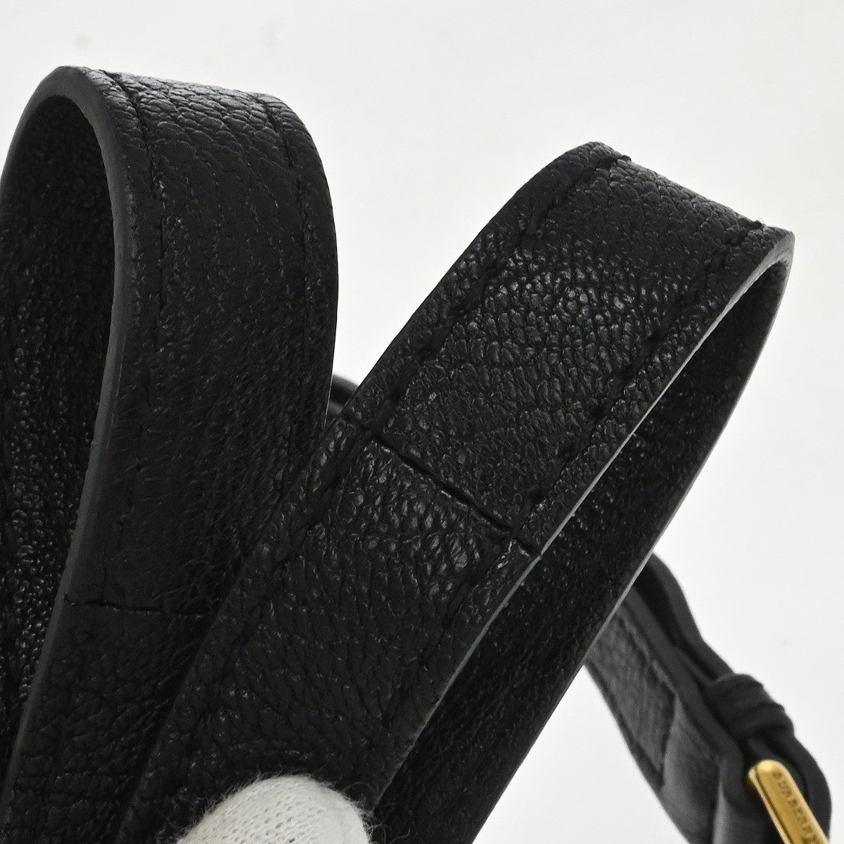 Burberry D-ring Leather, Black, Leather, Shoulder Bag