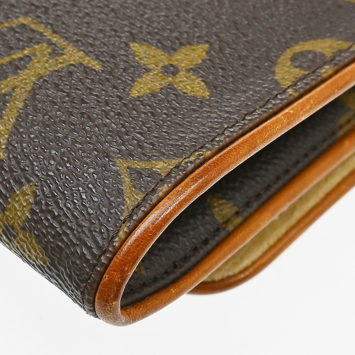 Louis Vuitton Twin Monogram Canvas, Brown, Canvas, Clutch