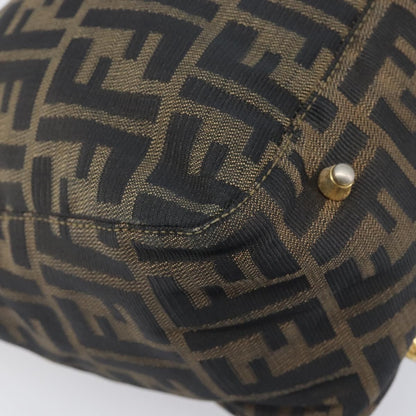 Fendi Vintage FF Handle Zucca Canvas, Brown, Canvas, Tote Bag