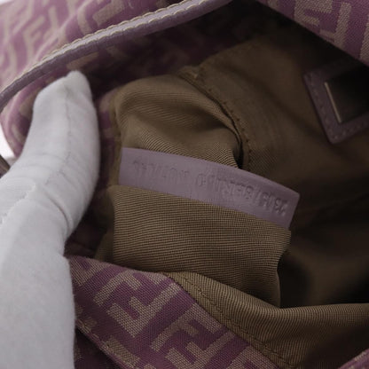 Fendi Baguette Zucchino Canvas, Purple, Canvas, Handbag