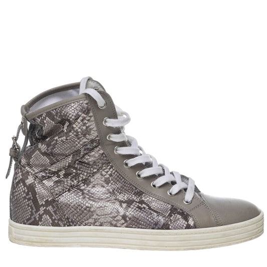 Hogan Sneakers 8.5 US Gray Snakeskin