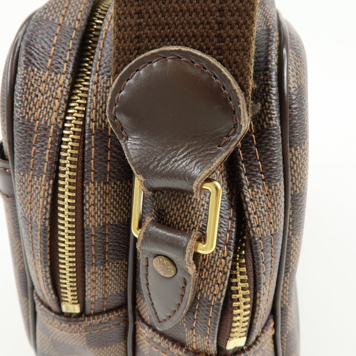 Louis Vuitton Reporter Damier, Brown, Canvas, Shoulder Bag
