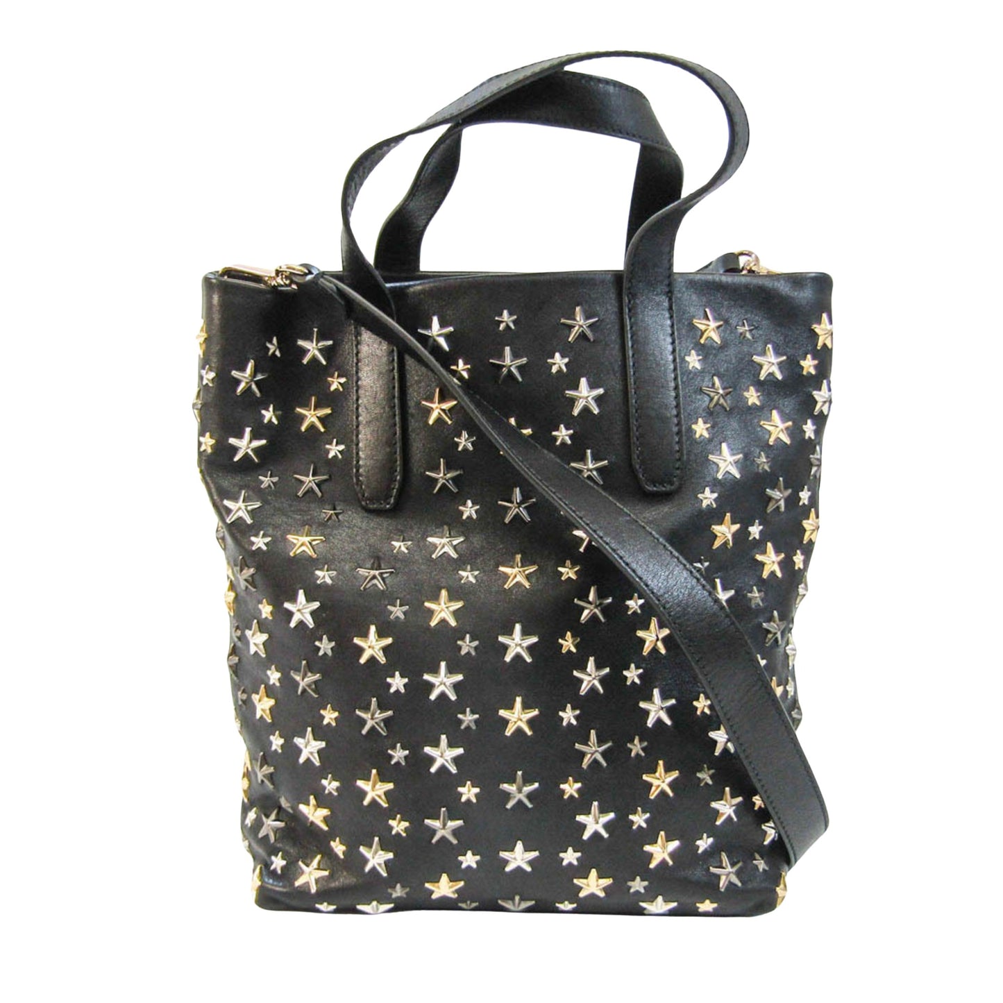 Jimmy Choo Star, Black, Leather, shoulder