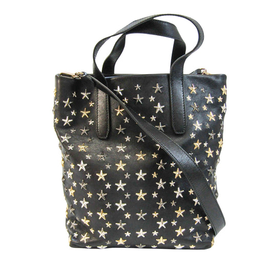 Jimmy Choo Star, Black, Leather, shoulder