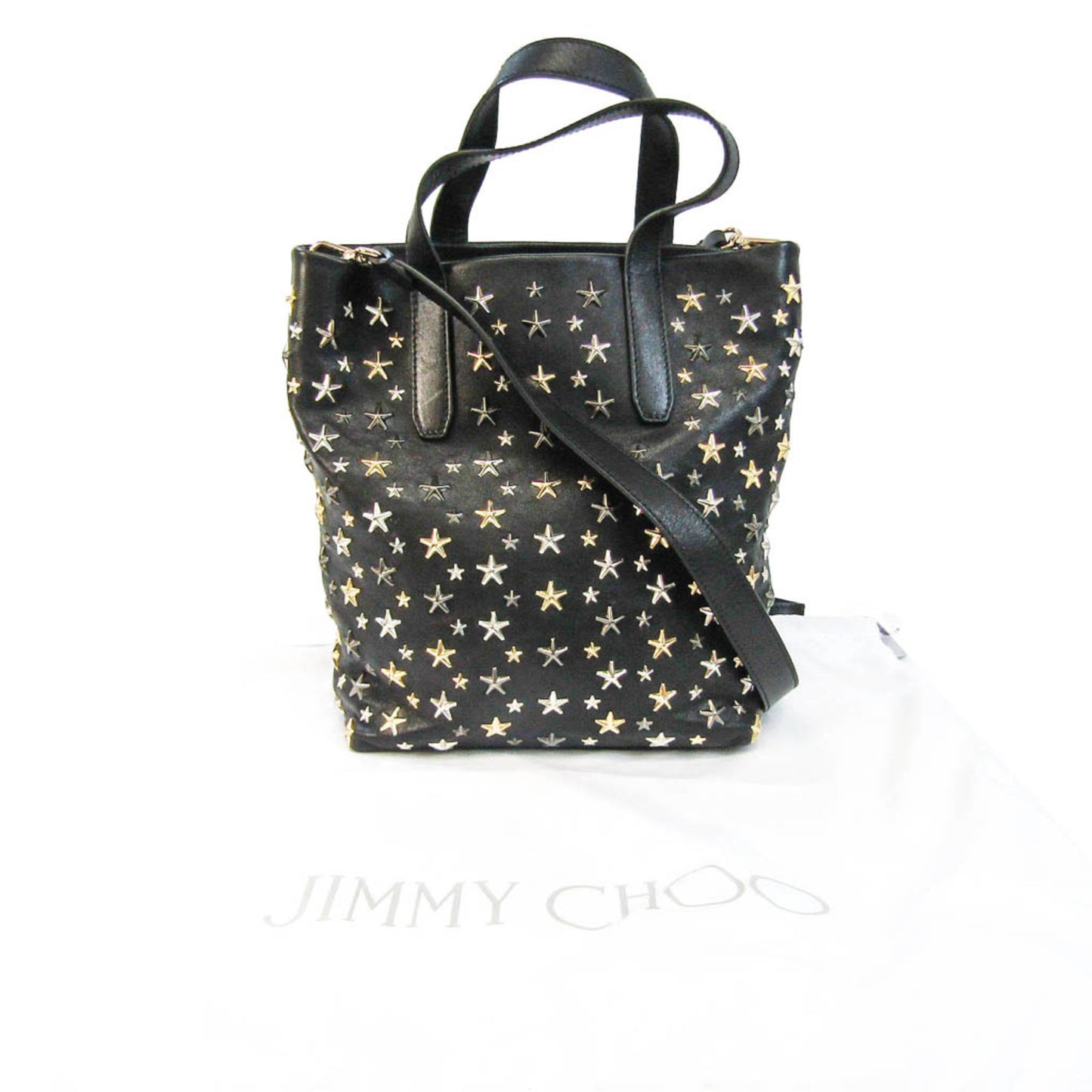 Jimmy Choo Star, Black, Leather, shoulder