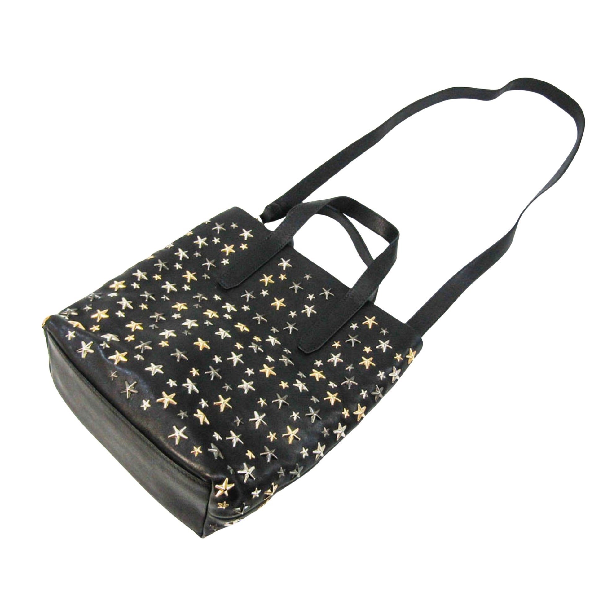 Jimmy Choo Star, Black, Leather, shoulder