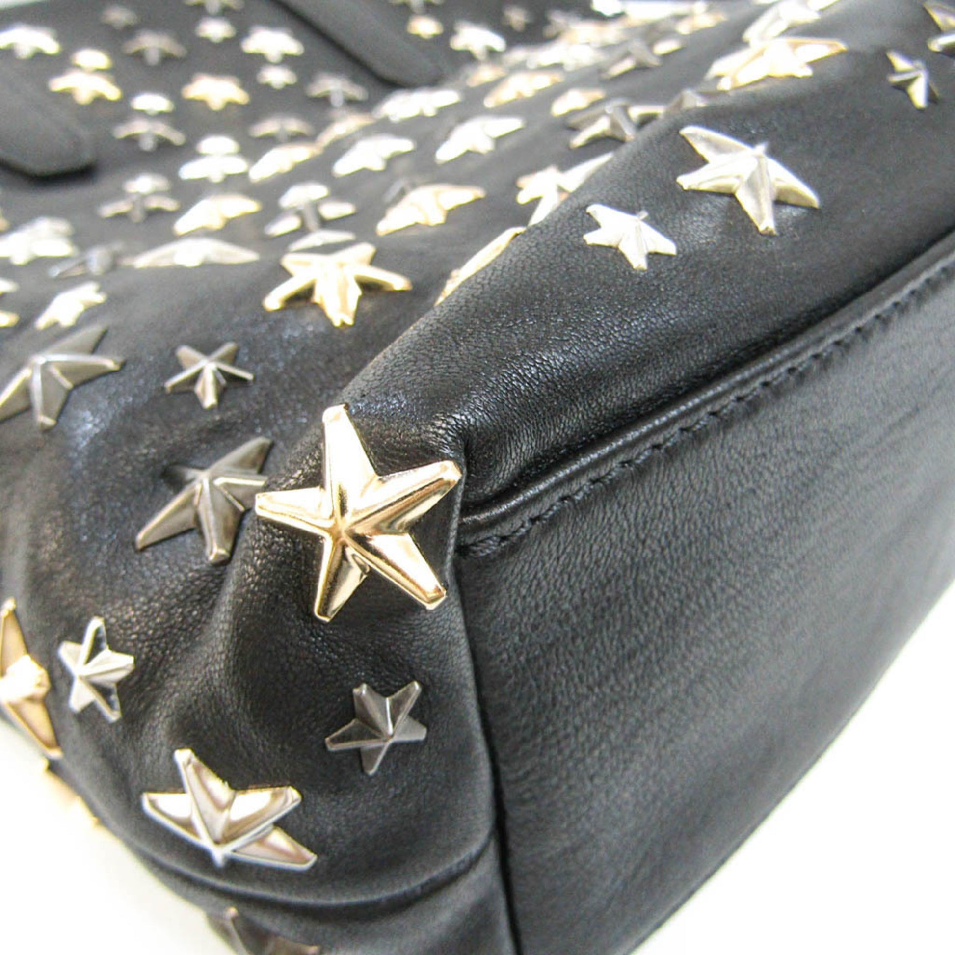 Jimmy Choo Star, Black, Leather, shoulder