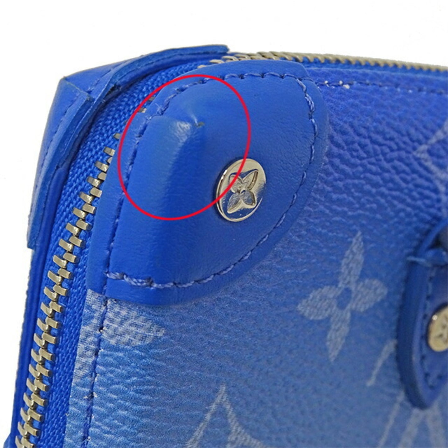 Louis Vuitton Portefeuille, Blue, Canvas, wallet