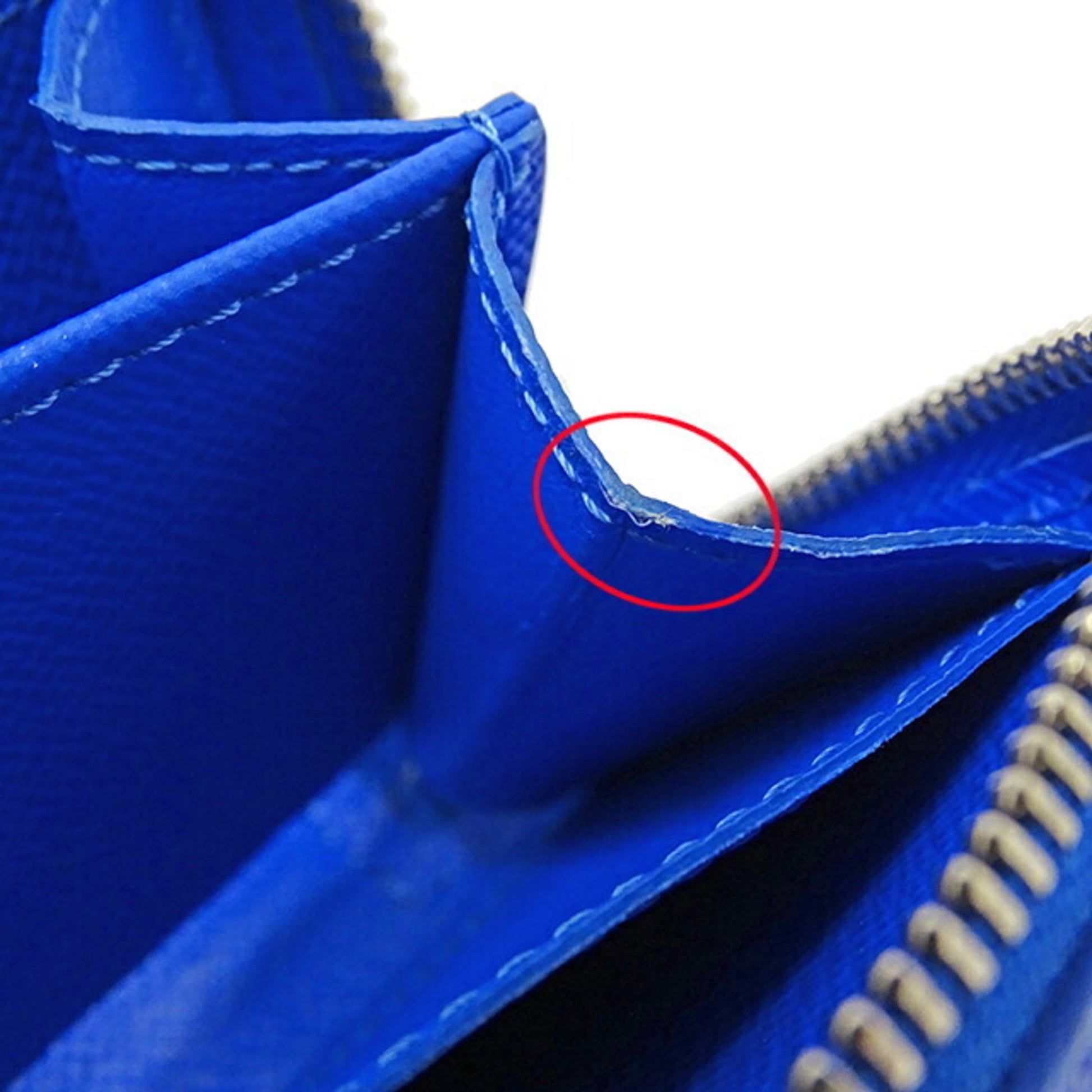 Louis Vuitton Portefeuille, Blue, Canvas, wallet