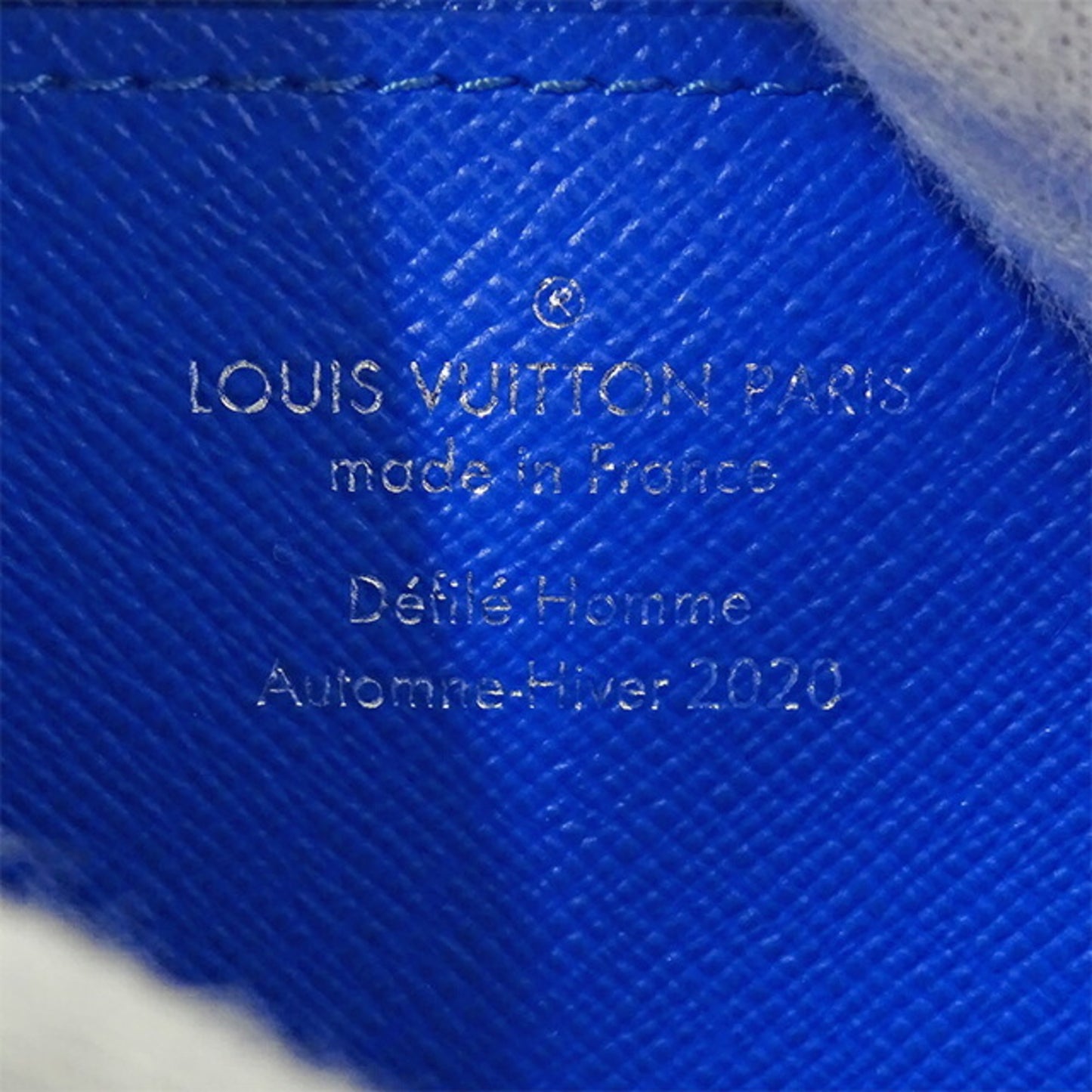 Louis Vuitton Portefeuille, Blue, Canvas, wallet