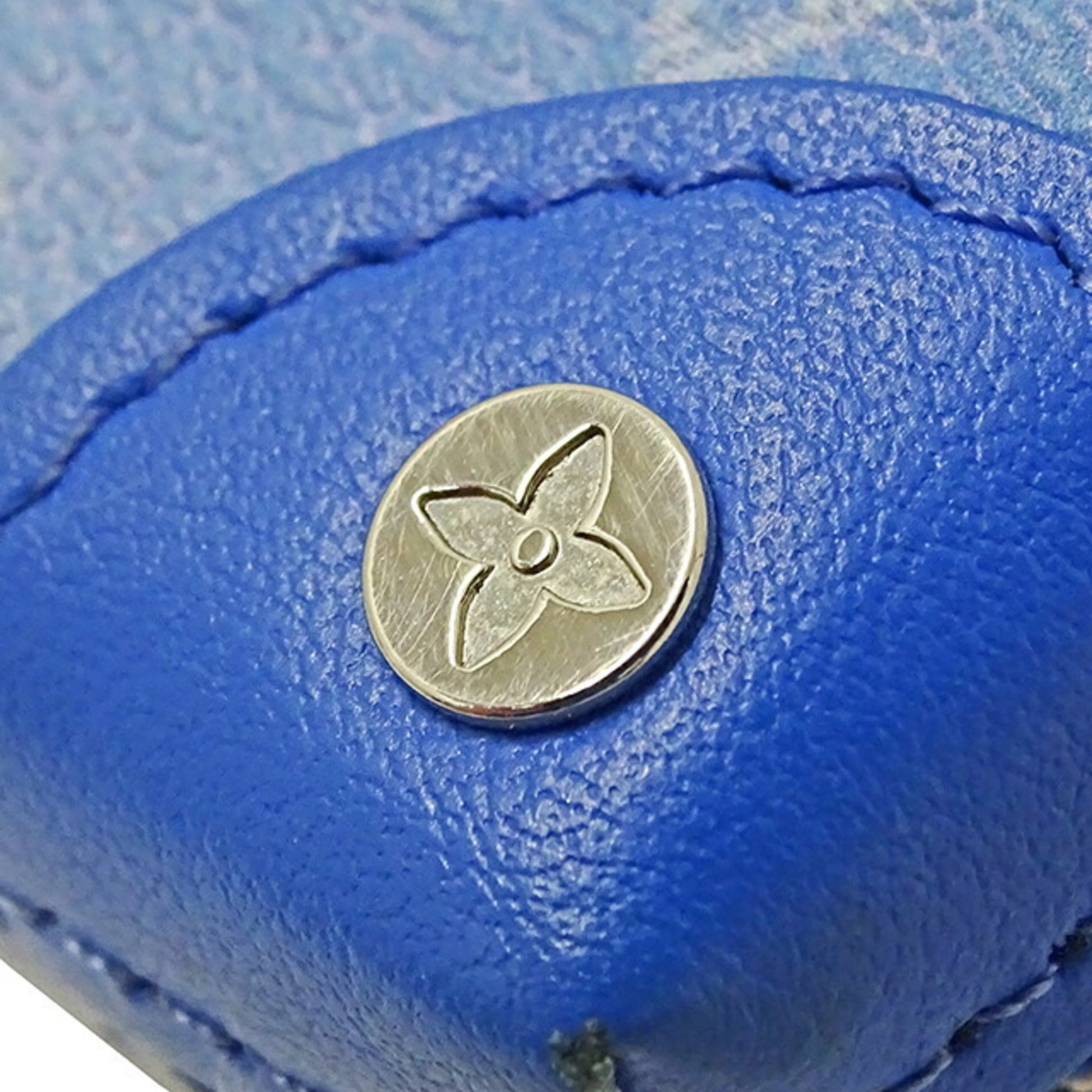 Louis Vuitton Portefeuille, Blue, Canvas, wallet
