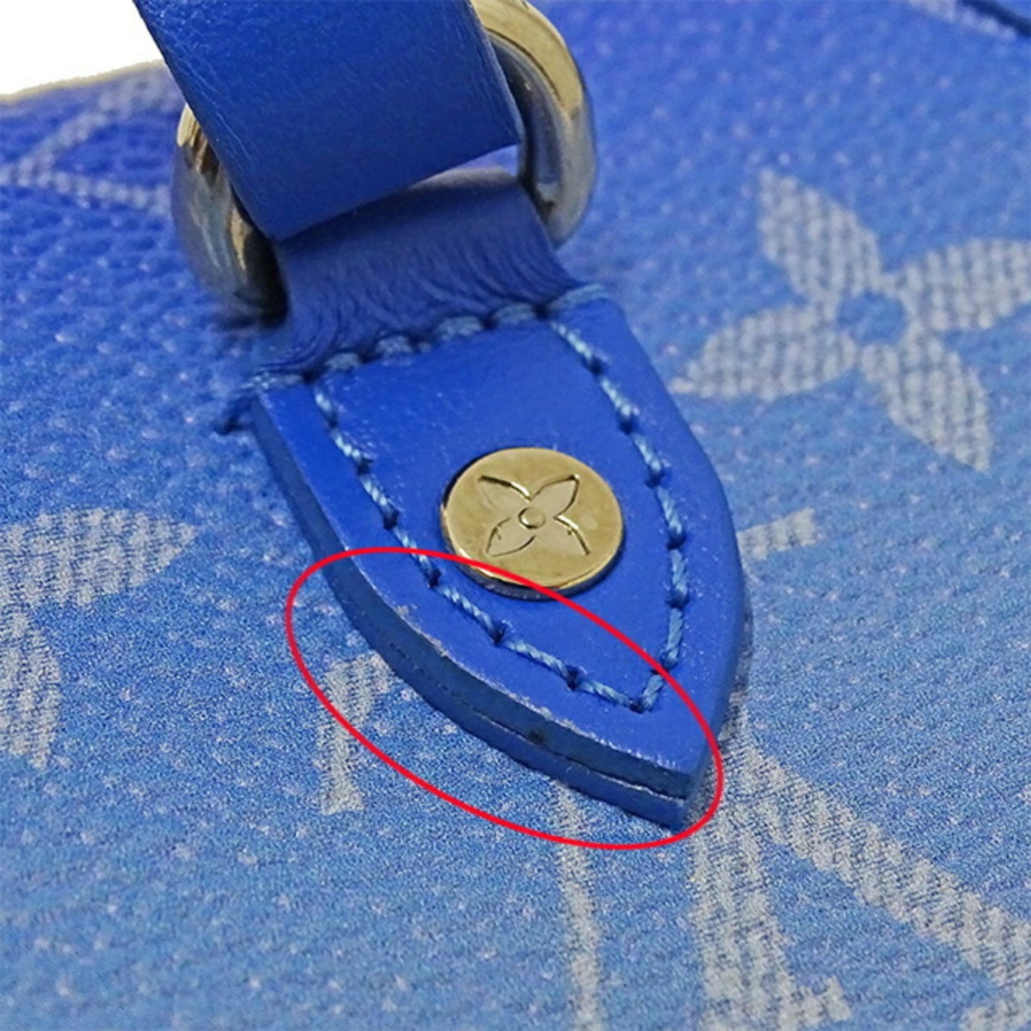 Louis Vuitton Portefeuille, Blue, Canvas, wallet