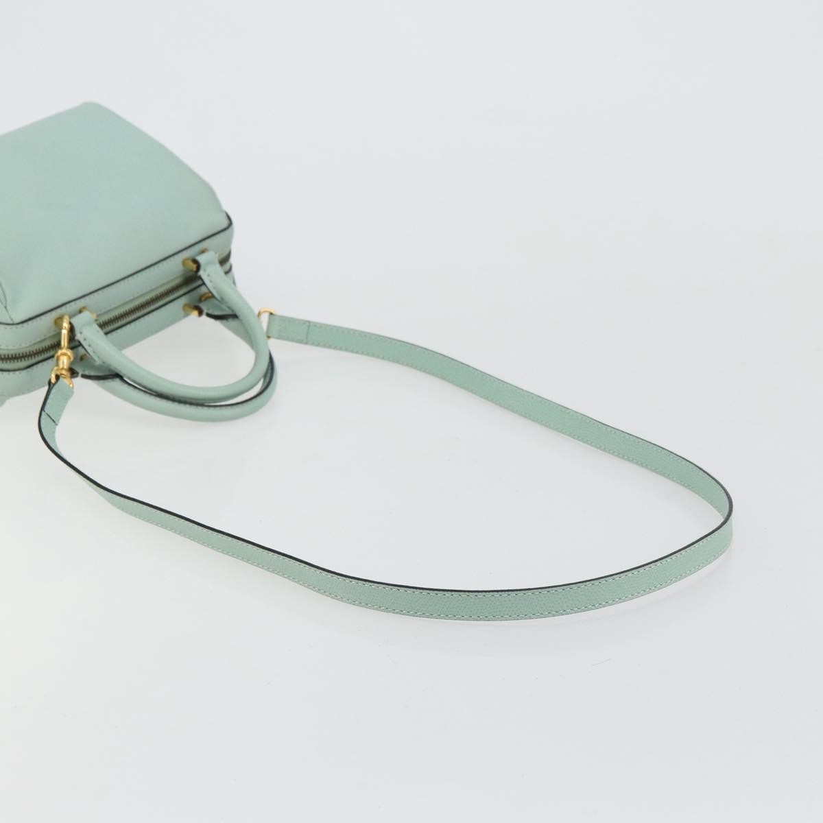 Celine Vintage Leather, Blue, Leather, Handbag