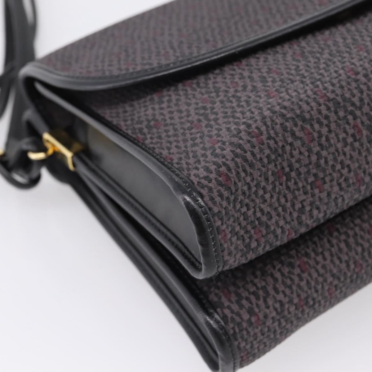 Saint Laurent Vintage Shoulder bag Leather, Gray, Canvas, Shoulder Bag