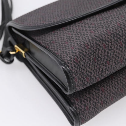 Saint Laurent Vintage Shoulder bag Leather, Gray, Canvas, Shoulder Bag