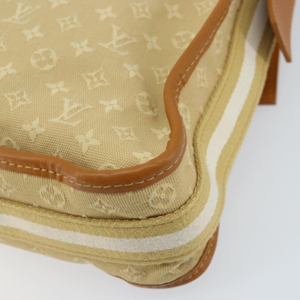 Louis Vuitton Mary Kate Messenger Mini Lin, Beige, Canvas, Shoulder Bag