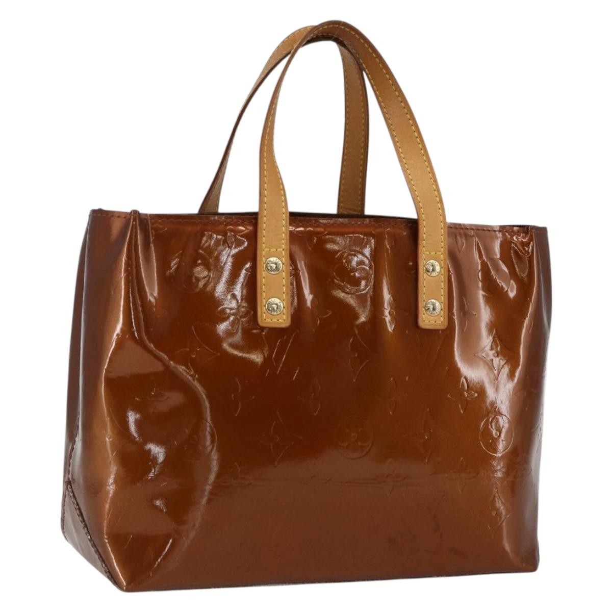Louis Vuitton Reade Monogram Vernis, Brown, Patent Leather, Handbag