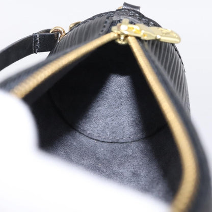 Louis Vuitton Soufflot Pochette Epi Leather, Black, Leather, Clutch