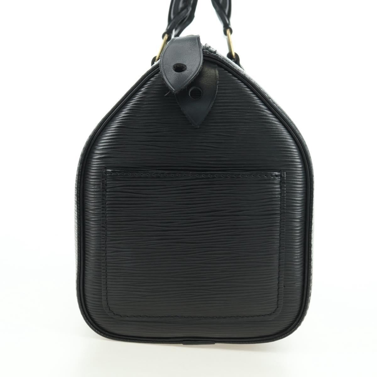 Louis Vuitton Speedy Epi Leather, Black, Leather, Handbag