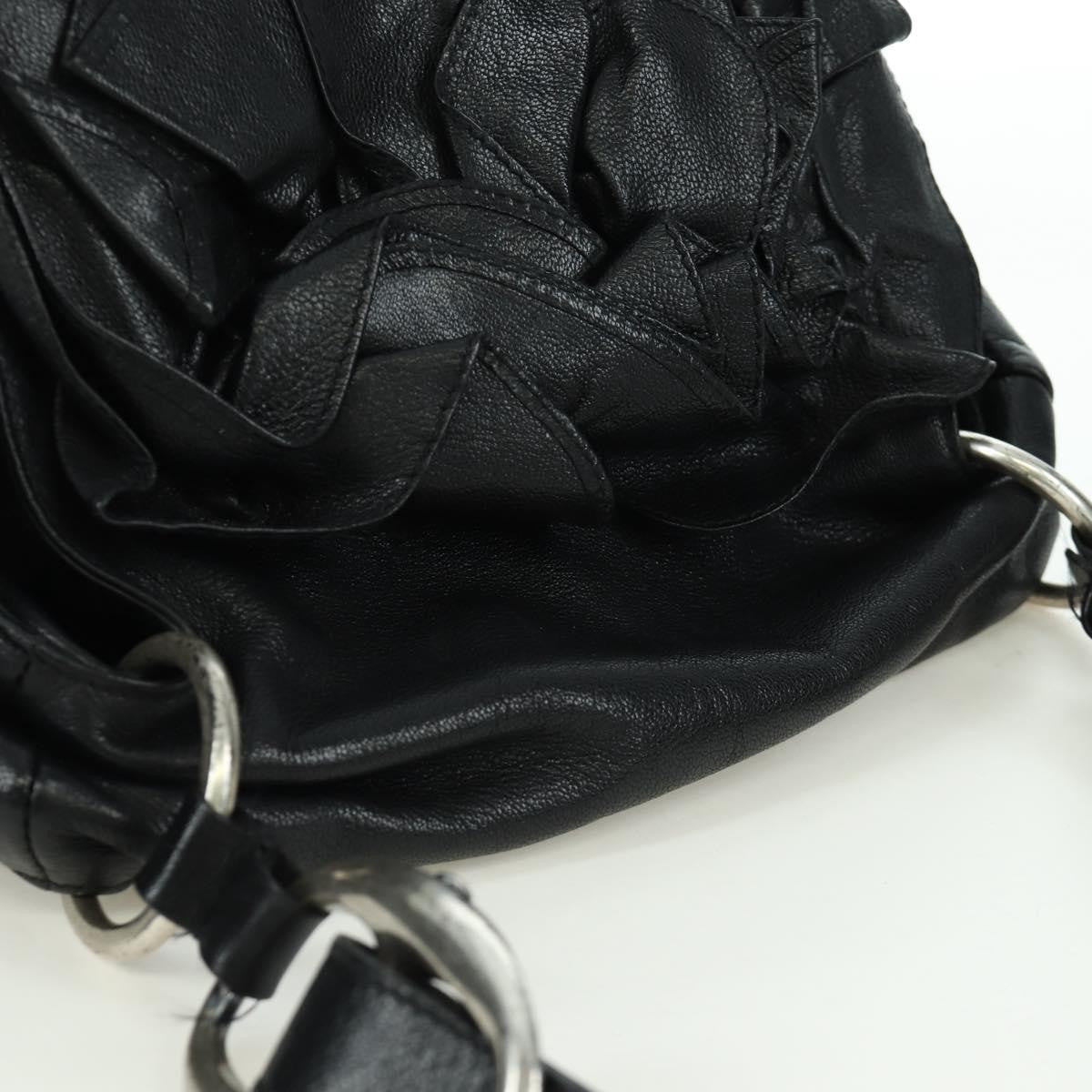 Saint Laurent Vintage Shoulder bag Leather, Black, Leather, Shoulder Bag