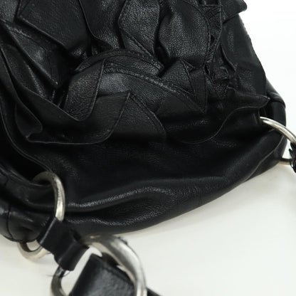 Saint Laurent Vintage Shoulder bag Leather, Black, Leather, Shoulder Bag