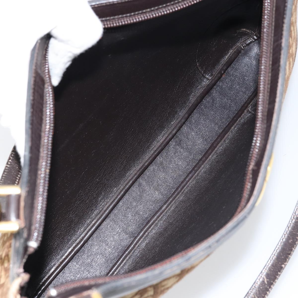 Christian Dior Trotter shoulder bag Canvas, BROWN, CANVAS, Shoulder bag