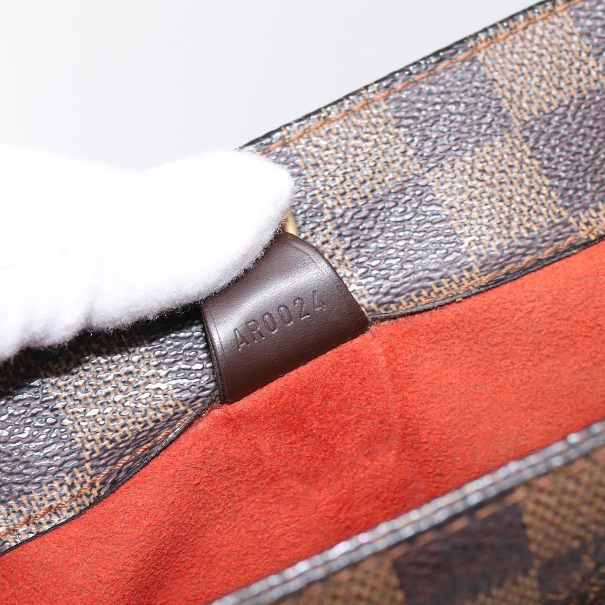 Louis Vuitton Parioli Damier Ebene, Brown, Canvas, Shoulder Bag