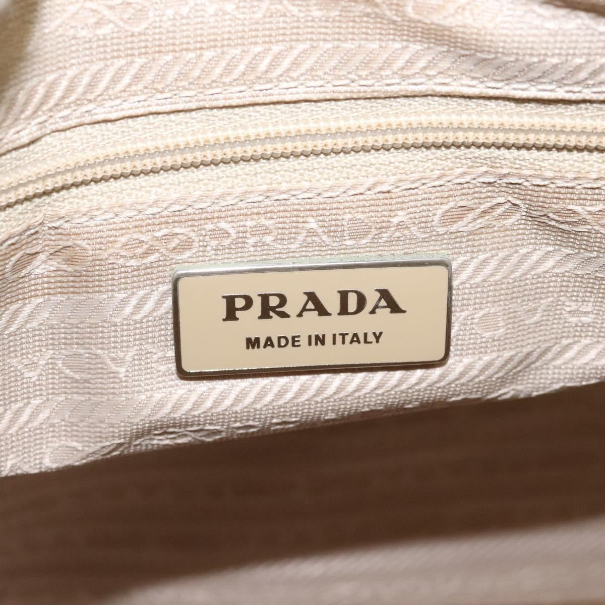 Prada Vintage Tote Tessuto, White, Nylon, Tote Bag