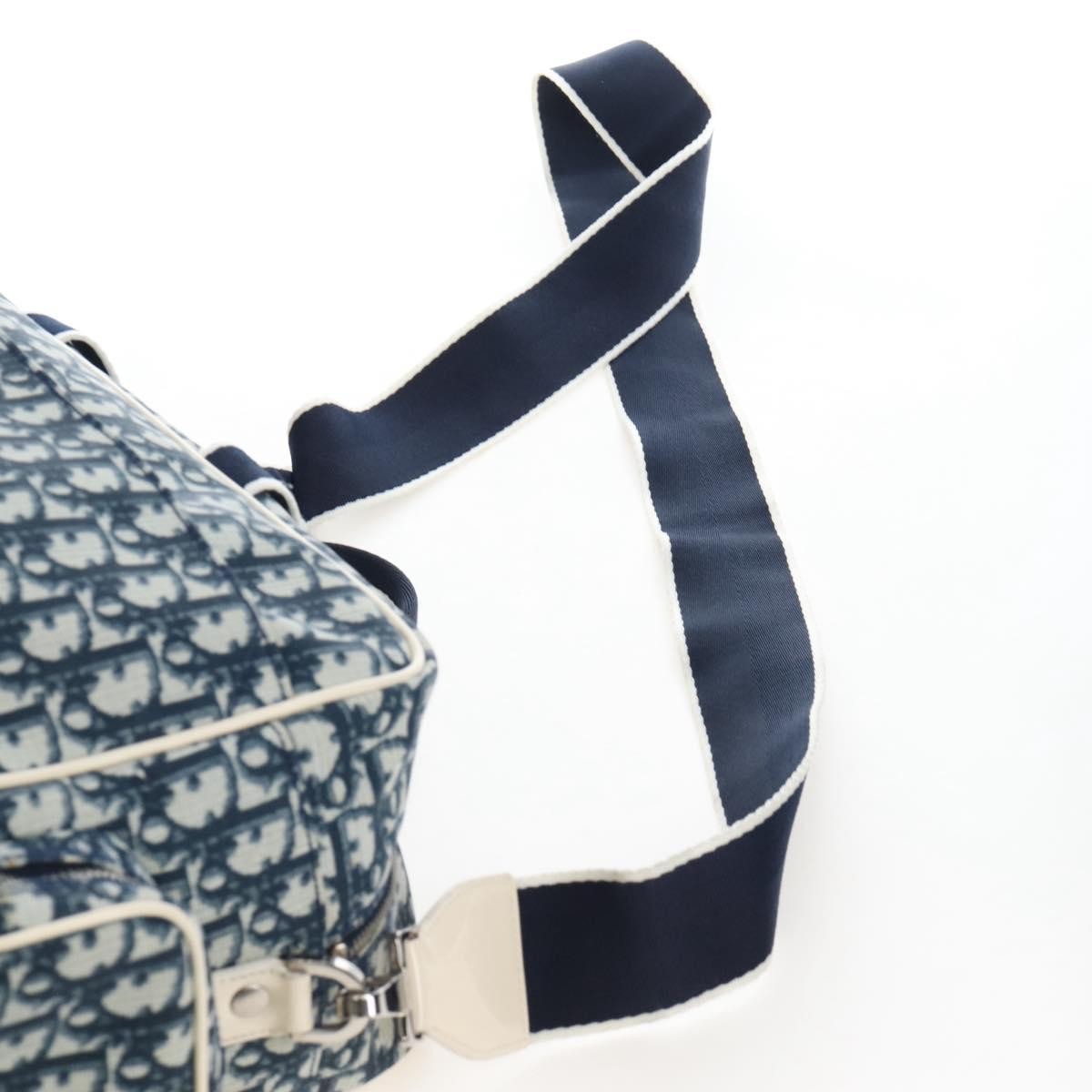 Christian Dior Vintage Girly Boston Diorissimo Canvas, Navy, Canvas, Handbag