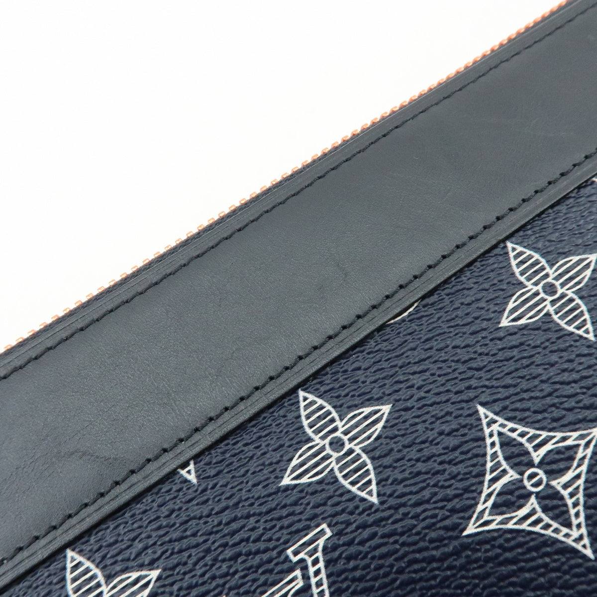 Louis Vuitton Pochette Apollo Limited Edition Upside Down Monogram Ink, Navy, Canvas, Clutch