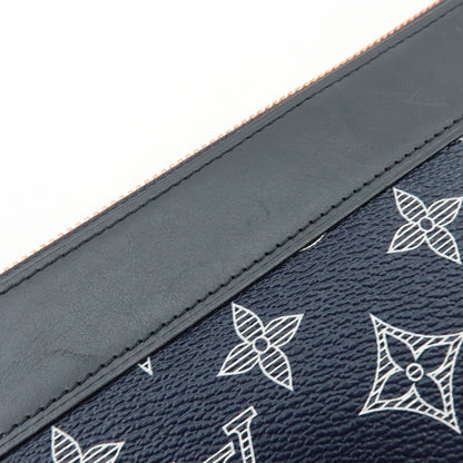 Louis Vuitton Pochette Apollo Limited Edition Upside Down Monogram Ink, Navy, Canvas, Clutch