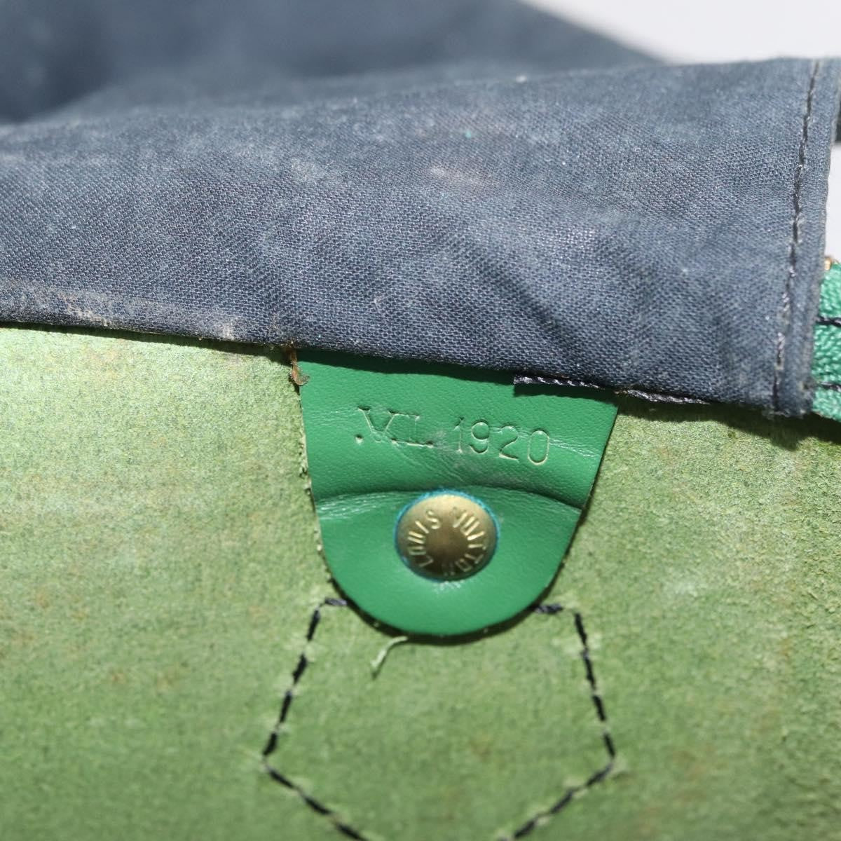 Louis Vuitton Speedy Epi Leather, Green, Leather, Handbag