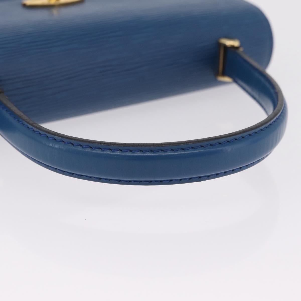 Louis Vuitton Malesherbes Epi Leather, Blue, Leather, Handbag