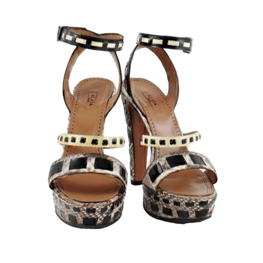 Azzedine Alaia Sandals 8.5 US Beige