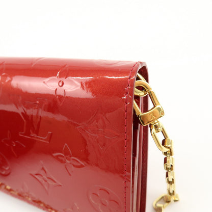 Louis Vuitton Chaine Monogram Vernis, Red, Patent Leather, Crossbody Bag