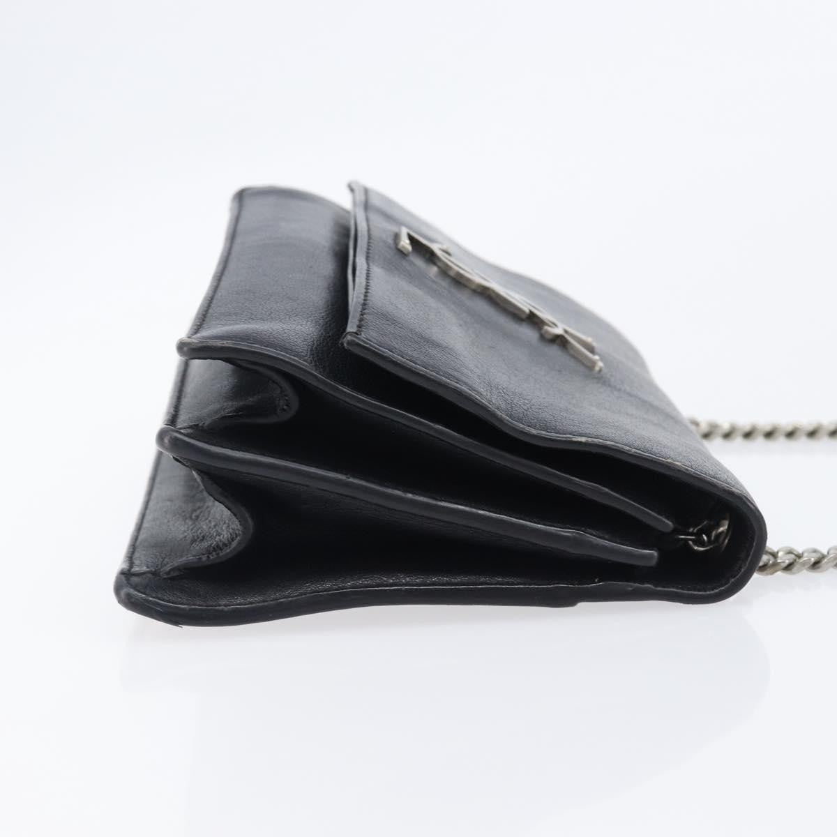 Saint Laurent Kate Box Leather, Black, Leather, Handbag