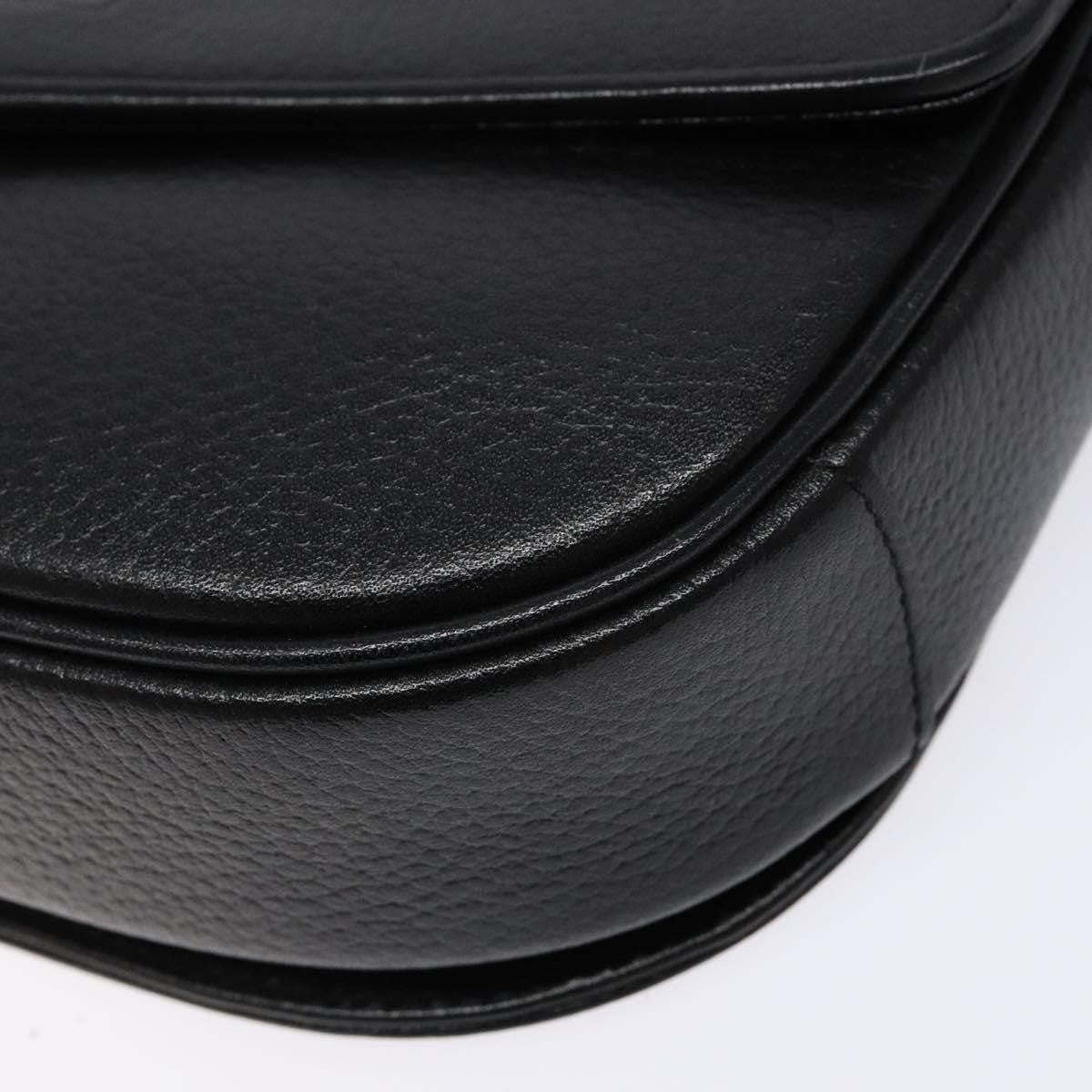 Burberry Flap Shoulder Leather, Black, Leather, Shoulder Bag
