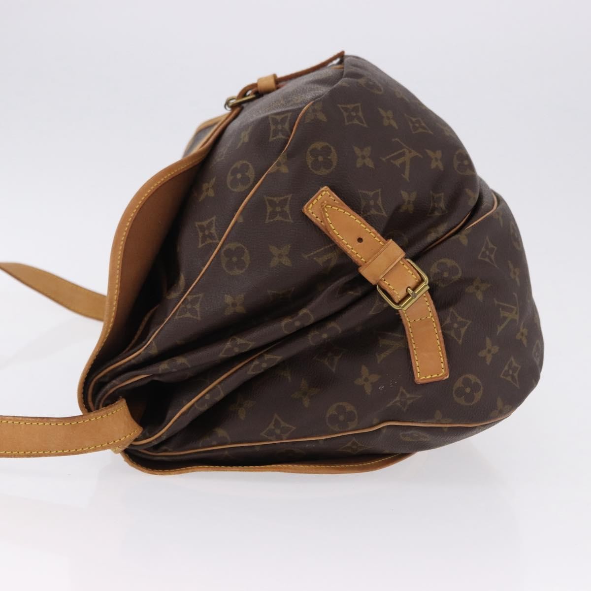Louis Vuitton Saumur Monogram, Brown, Canvas, Shoulder Bag