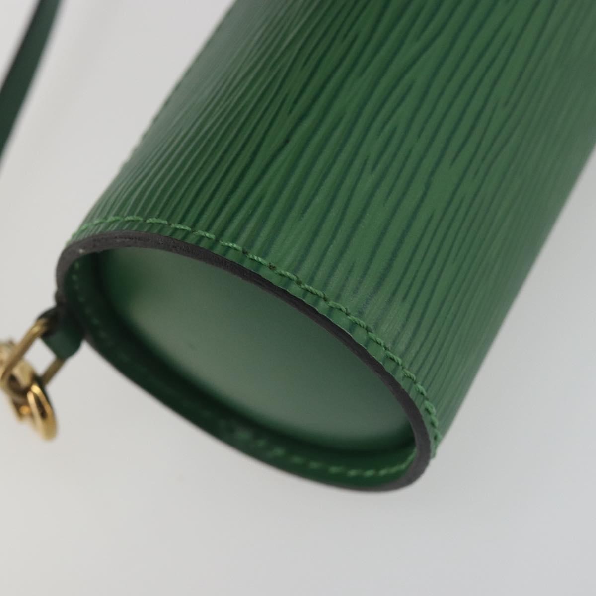 Louis Vuitton Soufflot Pochette Epi Leather, Green, Leather, Clutch