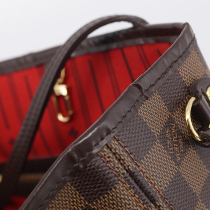 Louis Vuitton Neverfull Damier, Brown, Canvas, Tote Bag
