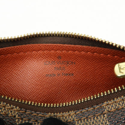 Louis Vuitton Papillon Pochette Damier, Brown, Canvas, Clutch