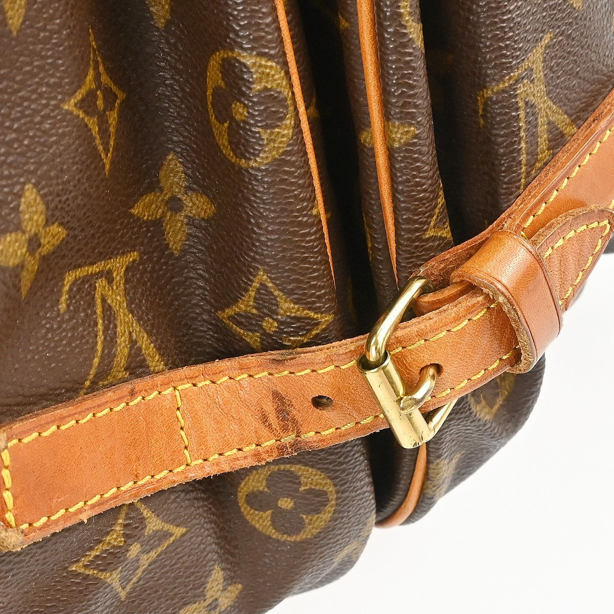 Louis Vuitton Saumur Monogram Canvas, Brown, Canvas, Shoulder Bag