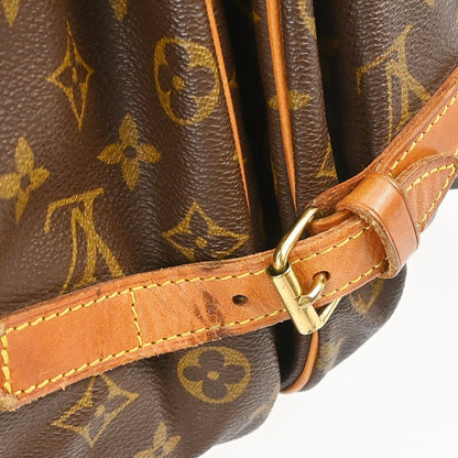 Louis Vuitton Saumur Monogram Canvas, Brown, Canvas, Shoulder Bag